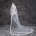 2017 Gorgeous Princess Cathedral Wedding Veils Long Lace